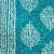 Cotton Bed Sheet in Leaf Print (Blue) - rear_view