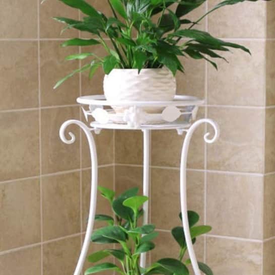 Iron/Polyester Flower Pot Stand - top_view