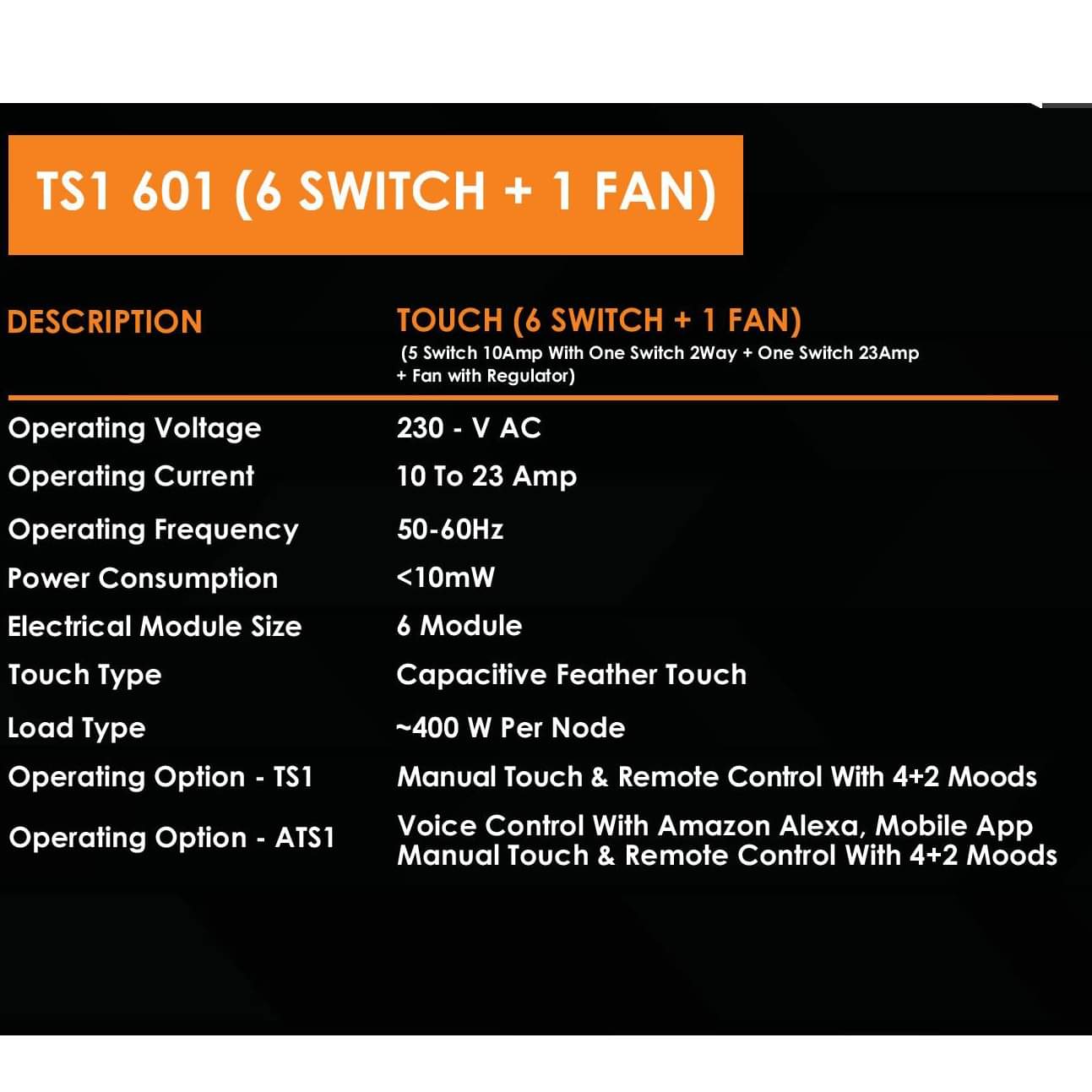 ALVIRA TS1 601 (6 SWITCH) - left_view