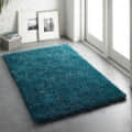Handwoven Plain shag Collection Super Soft Microfiber Rugs - front_view