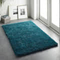 Handwoven Plain shag Collection Super Soft Microfiber Rugs - top_view