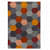Hand woven Hexa pattern multicolor Area Carpet - rear_view