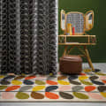 Classic stem multi color wool rug - photo