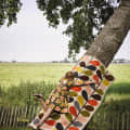 Classic stem multi color wool rug - front_view