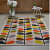 Classic stem multi color wool rug - top_view
