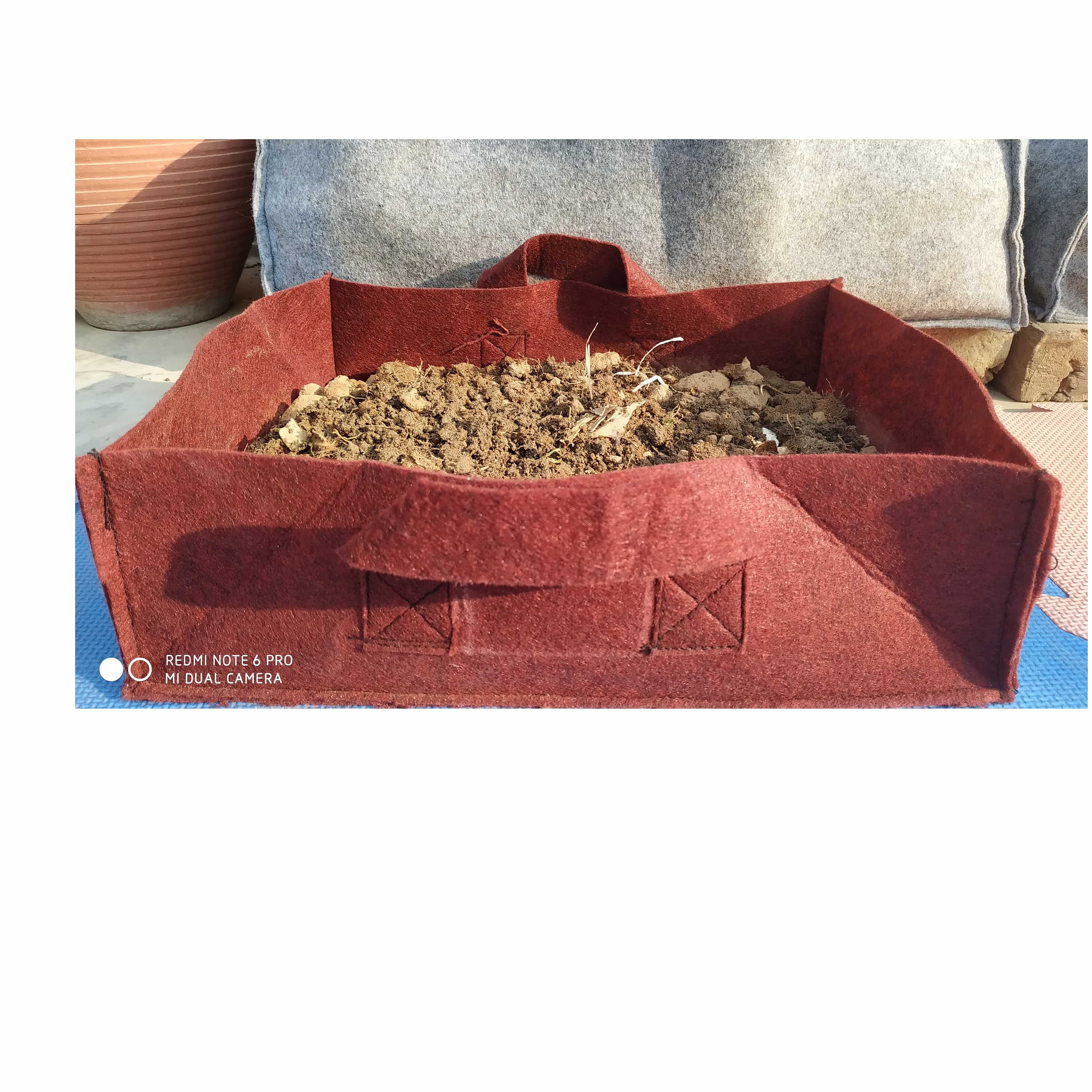 Fabric grow bags square shape - photo