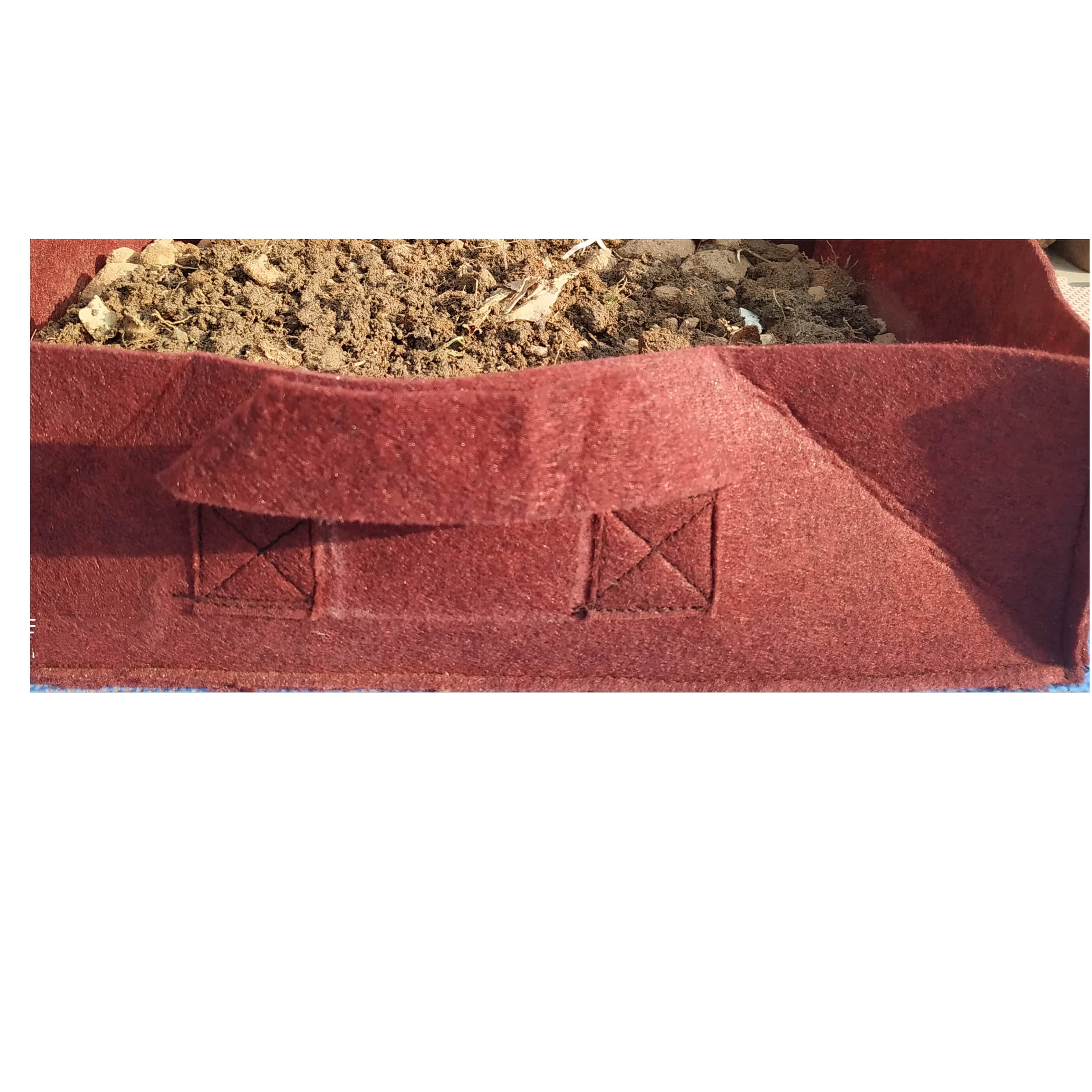 Fabric grow bags square shape - top_view