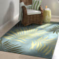 Voorhees Floral Handmade Tufted Wool Area Rug - photo