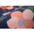 Tulsa floralhandmade tufted navy wool area rug - top_view