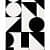 Dave Geometric Handmade Tufted Wool Ivory black Area Rug - rear_view