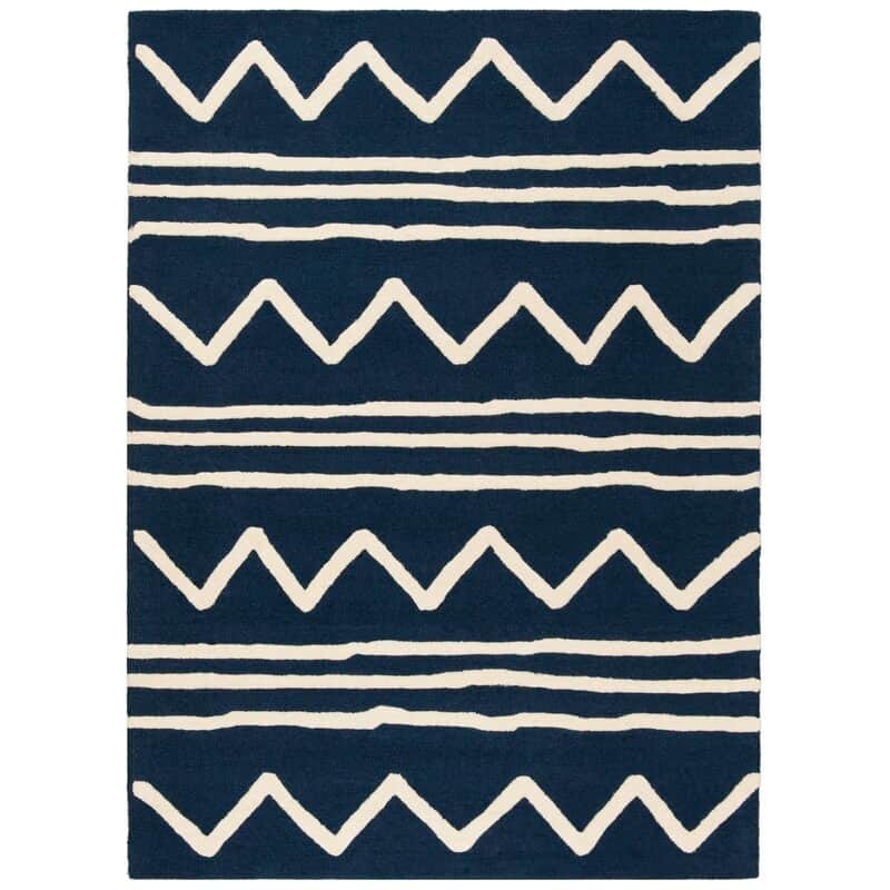Brenner Navy Ivory Area Hug - top_view