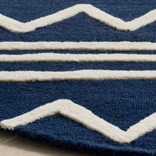 Brenner Navy Ivory Area Hug