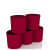 Fabric grow bags 8*8 mergenta round shape set of 5bags - photo