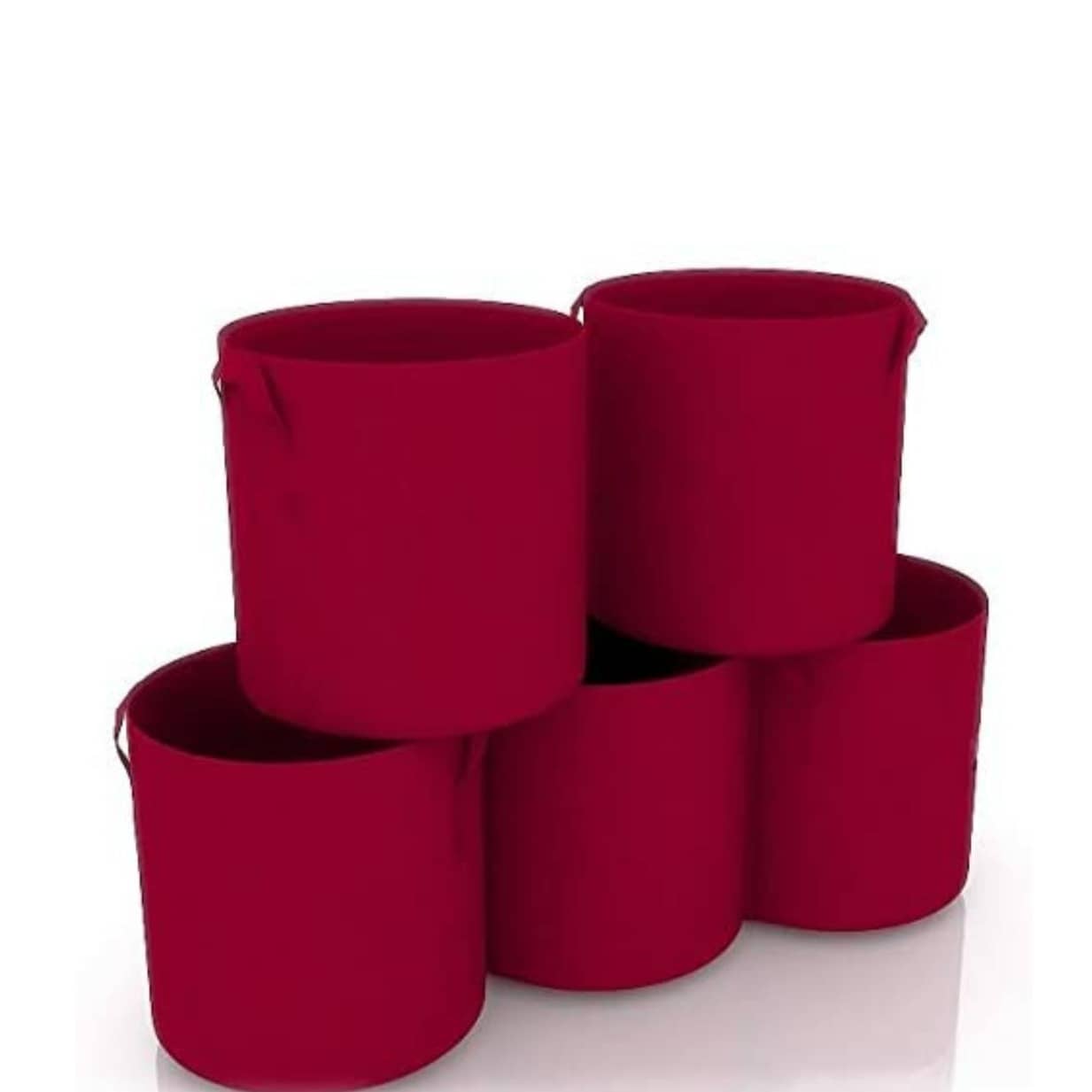 Fabric grow bags 10*10( inches) round shape set of 5 bags