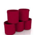 Fabric grow bags 10*10( inches) round shape set of 5 bags - photo