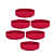 Fabric grow bags Mergenta 10*4( inches) round shape set of 5 bags - photo