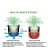 Fabric grow bags Mergenta 10*4( inches) round shape set of 5 bags - rear_view