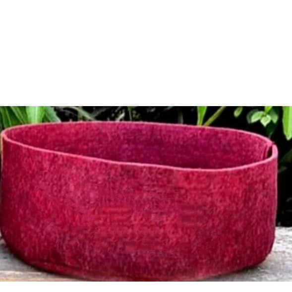 Fabric grow bags Mergenta 10*4( inches) round shape set of 5 bags