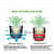 Geo - Fabric grow bags round shape set of 3 bags - top_view