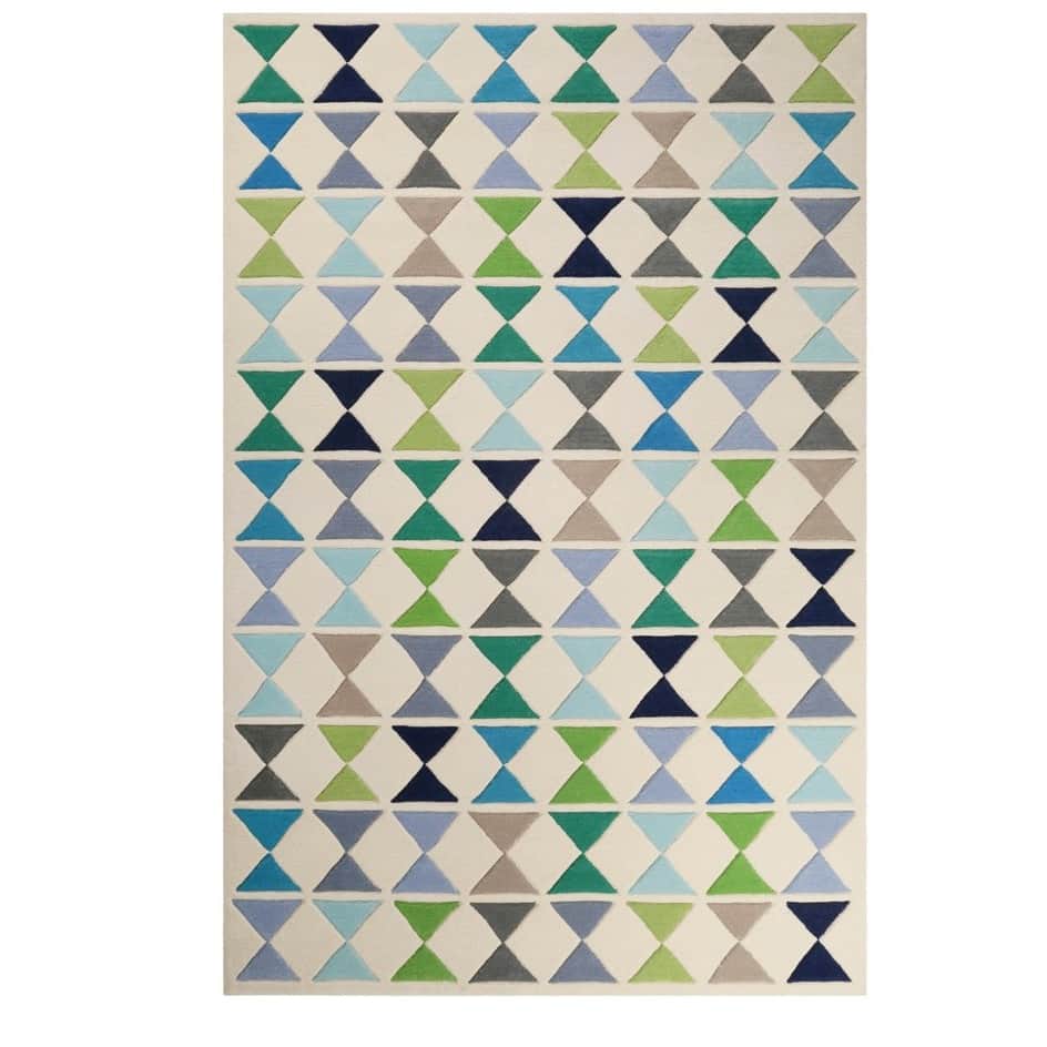 Wool Medallion Area Rug - front_view