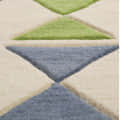 Wool Medallion Area Rug - rear_view