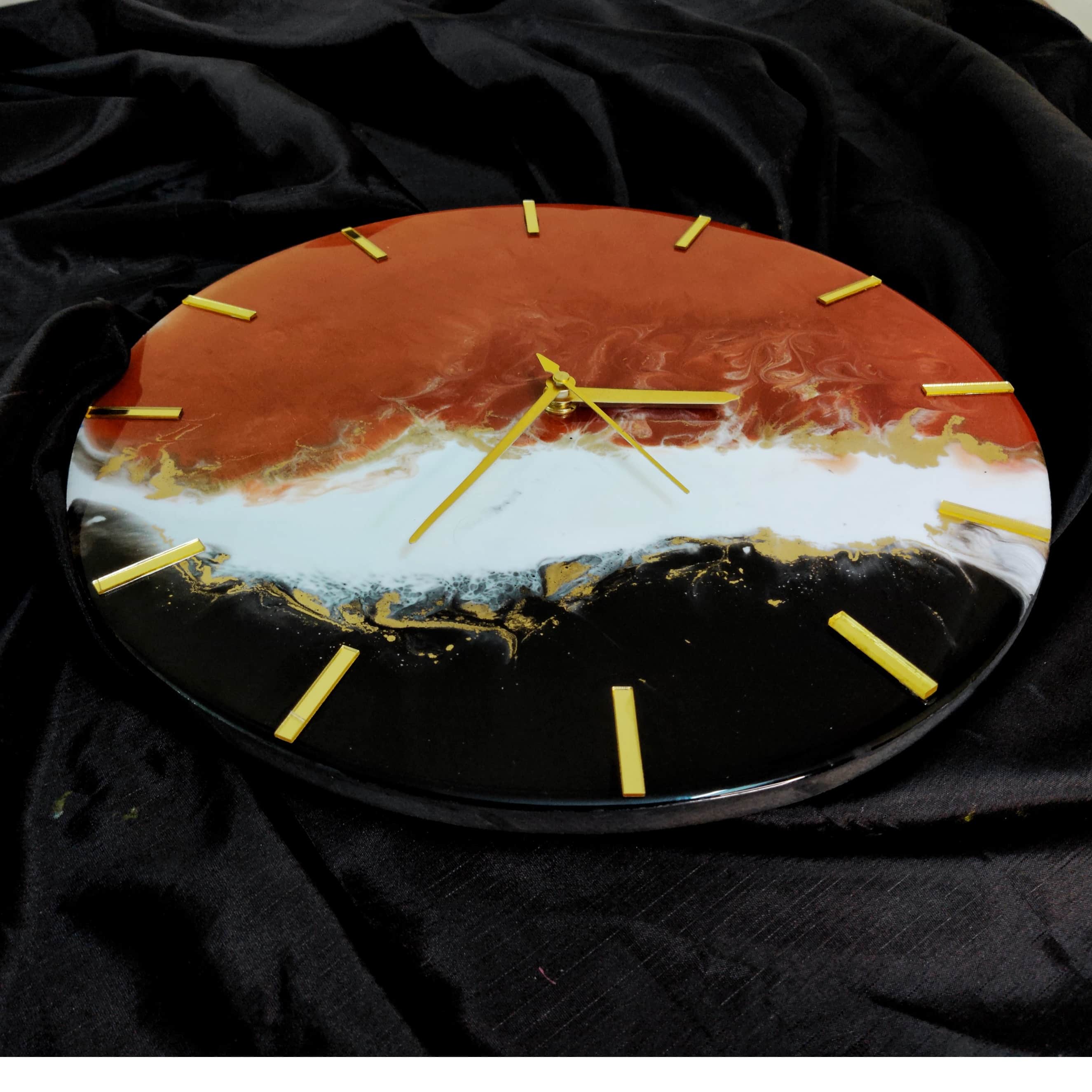 Resin Multi Color Wall Clock 12" - rear_view