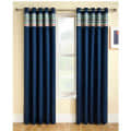 Blue Designer Curtain For Window - rear_view