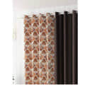 Printed Curtain BROWN - front_view