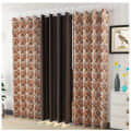 Printed Curtain BROWN - rear_view