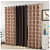 Printed Curtain BROWN - rear_view