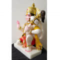 White Marble Hanuman Ji Statue - right_view