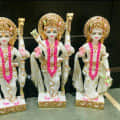 Marble Ram Darbar Statue - right_view