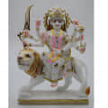 DURGAA MAA MARBLE STATUE - top_view