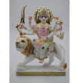 DURGAA MAA MARBLE STATUE - left_view