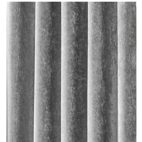 Grey Cotton Curtain - front_view