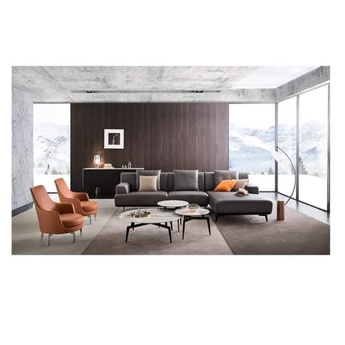 Madeira L Shape 5 Seater Sofa Grey Color