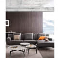 Madeira L Shape 5 Seater Sofa Grey Color - front_view
