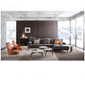 Madeira L Shape 5 Seater Sofa Grey Color - top_view