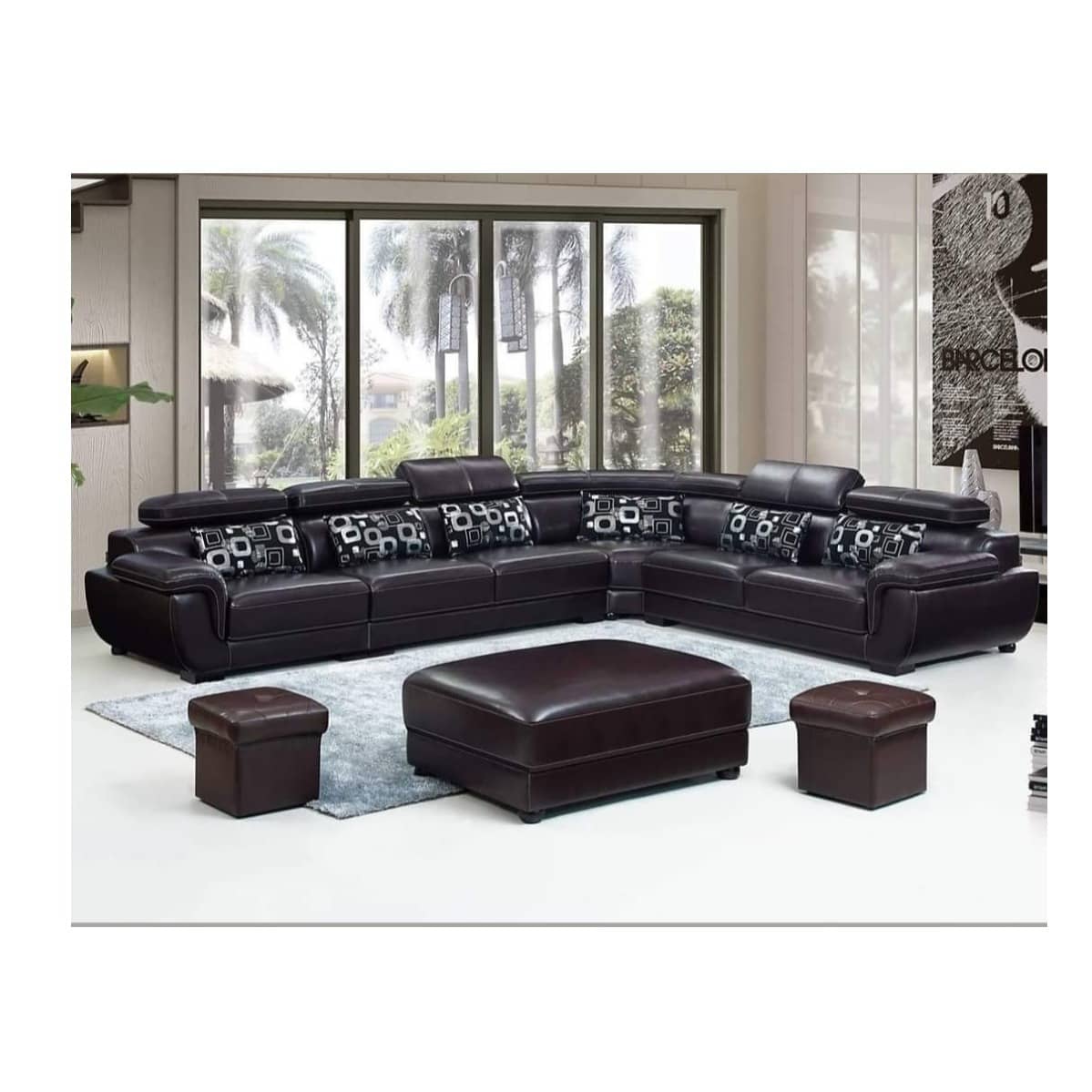 Yolo Leather King Size Sofa