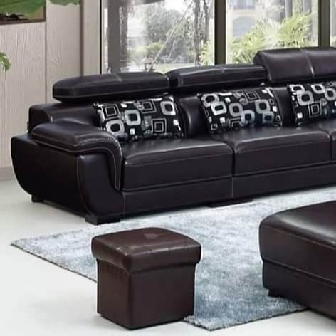 Yolo Leather King Size Sofa - top_view