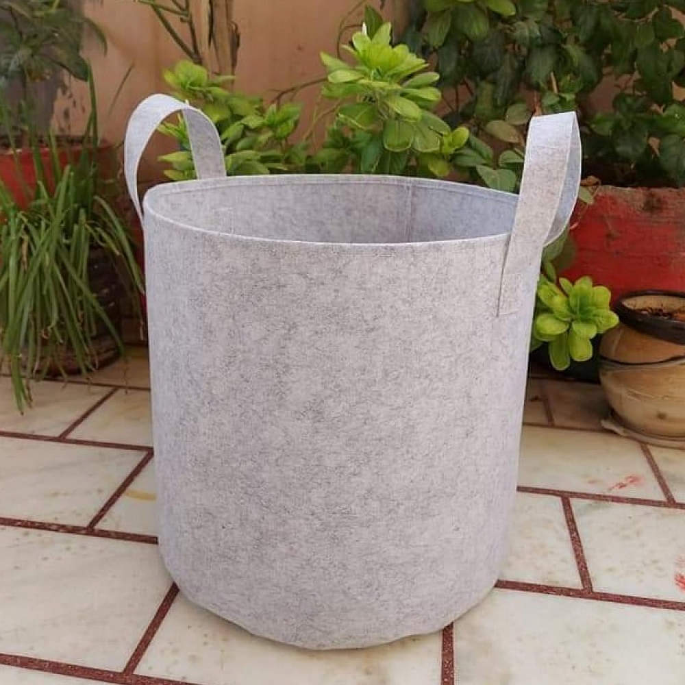 Fabric grow bags 15*15 ( inches) round shape set of 4 bags - photo