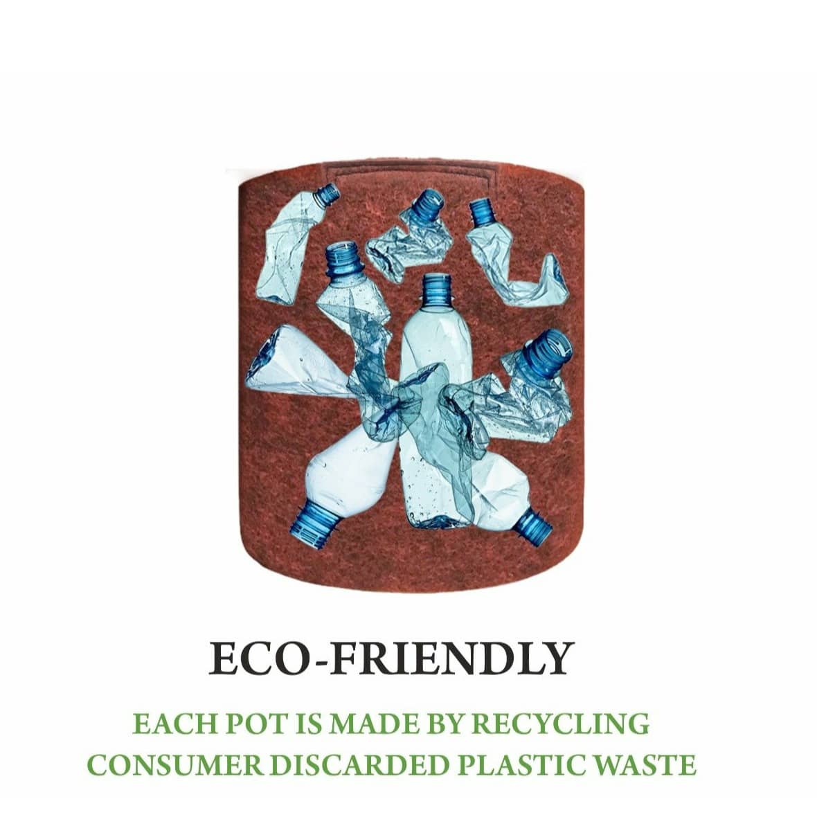 Fabric grow bags with handle square shape set of 5 bags