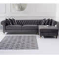 Monroe L Shaped King Size Grey Sofa - photo