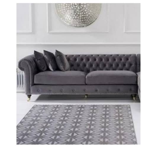 Monroe L Shaped King Size Grey Sofa