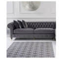 Monroe L Shaped King Size Grey Sofa - front_view