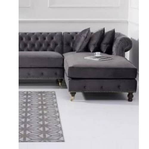 Monroe L Shaped King Size Grey Sofa