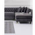 Monroe L Shaped King Size Grey Sofa - top_view