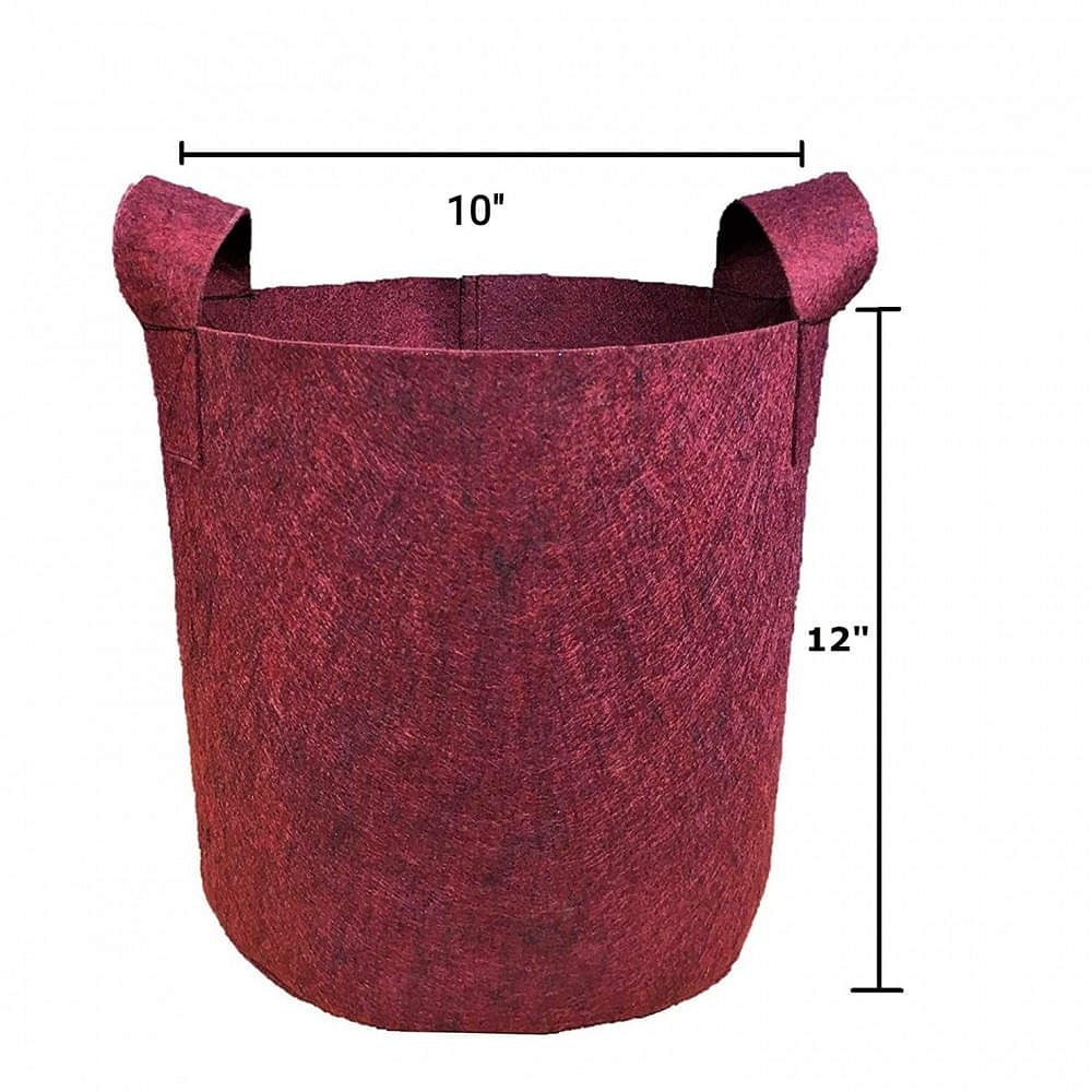 Fabric Grow Bags Round Shape Mergenta - photo