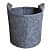 Fabric grow bags round shape Light Grey - photo
