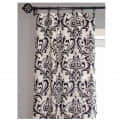 Black And White Floral Pattern Curtains - photo